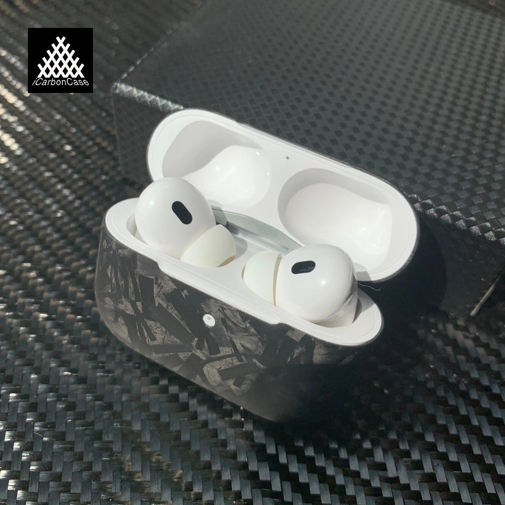 Matte Real Forged Carbon Fiber Case for Apple AirPods Pro 3 2 1 Airpods 3 4 Gen Light Protective Cover for Airpod Pro2 Earphone