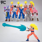 9L3D Printed Dragon Ball Son Goku Vegeta Beerus Frieza Anime Lucky13 Dummy13 Titan13 Action Figures Multi-Jointed Movable Toys