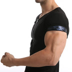 Men Sweat Sauna T-shirt Heat Trapping Compression Shirts Waist Trainer Sportswear Slimming Sauna Suit Fitness Fat Burning Tops