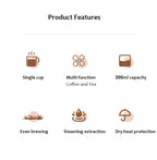 Home Drip Coffee Maker Multifunctional Coffee Tea Brewing Machine Small Office Americano Coffee Tea Maker