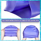 Swimming Cap Silicone Waterproof Swim Hat for Men Women Adult Kids Pool Caps Diving Swimming Equipment Elastic Caps 2025