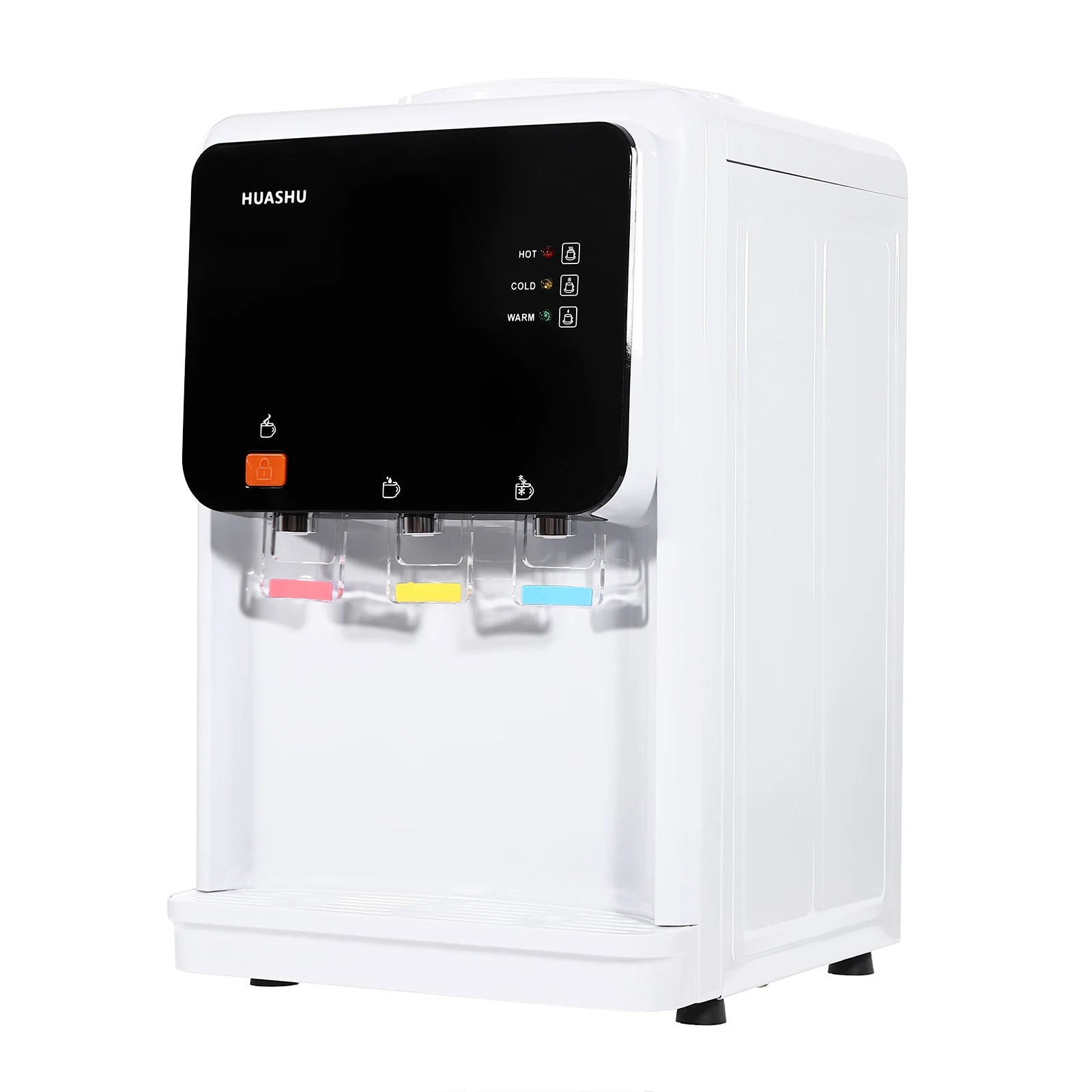 Modern White Electric Water Dispenser, 31* 30*48cm Water-cooled Dispenser, 500W Desktop Electric Cold And Hot Water Dispenser
