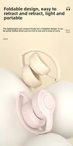 Over Ear HIFI Stereo Headsets Wireless Bluetooth Headphones Sports Gaming Earphones with HD Mic Support TF/AUX noise reduction