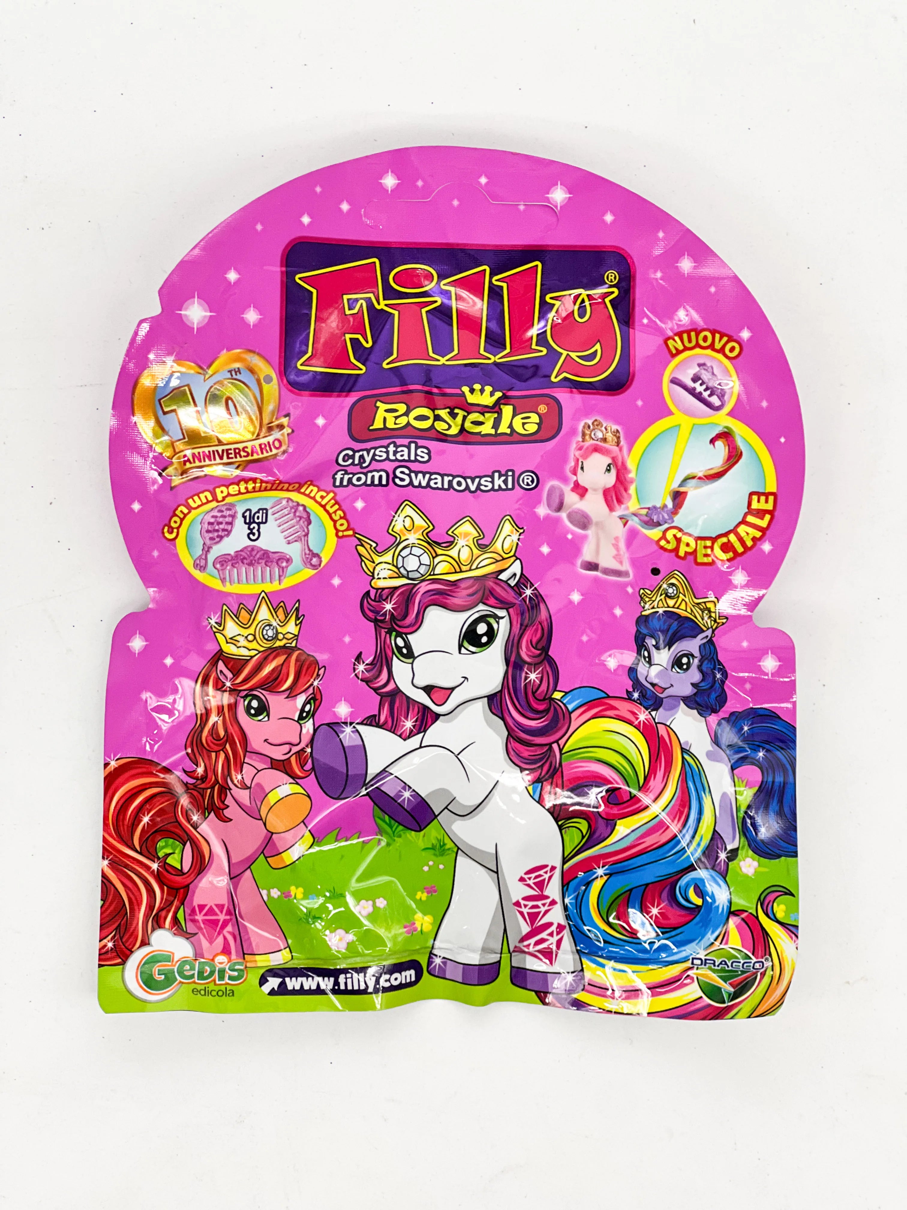 Filly Pony Doll Toy Flocking Stars Butterfly Cute Action Figure Collectible Blind Bags Children Birthday Gifts