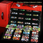 48pcs Metal Iron Alloy Cars Truck Toys Train Track Set Slot Car Models for Children's Toys Boy Miniature Trolleys Christmas Gift