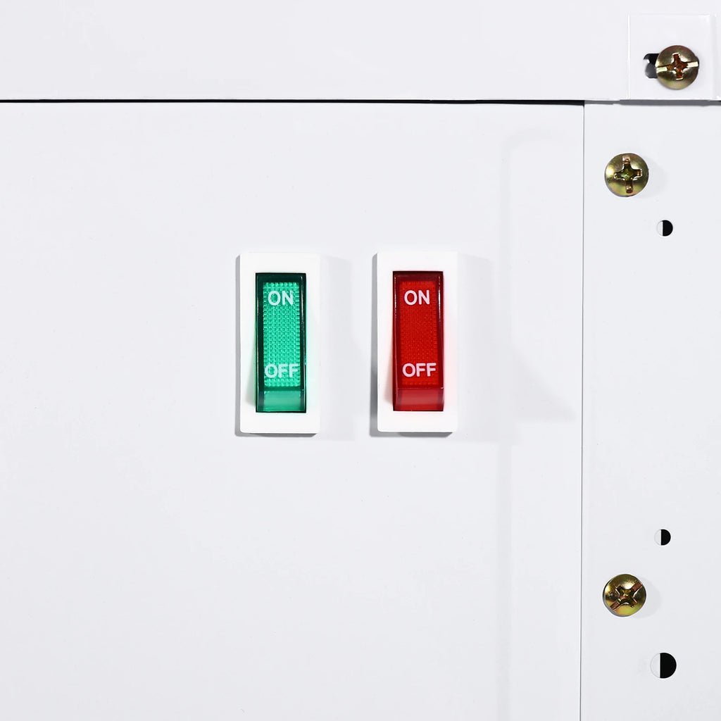 Modern White Electric Water Dispenser, 31* 30*48cm Water-cooled Dispenser, 500W Desktop Electric Cold And Hot Water Dispenser