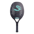Full Carbon 3K Fiber Beach Tennis Racket Rough Surface Professional Racquet for Men and Women with Protective Bag Cover
