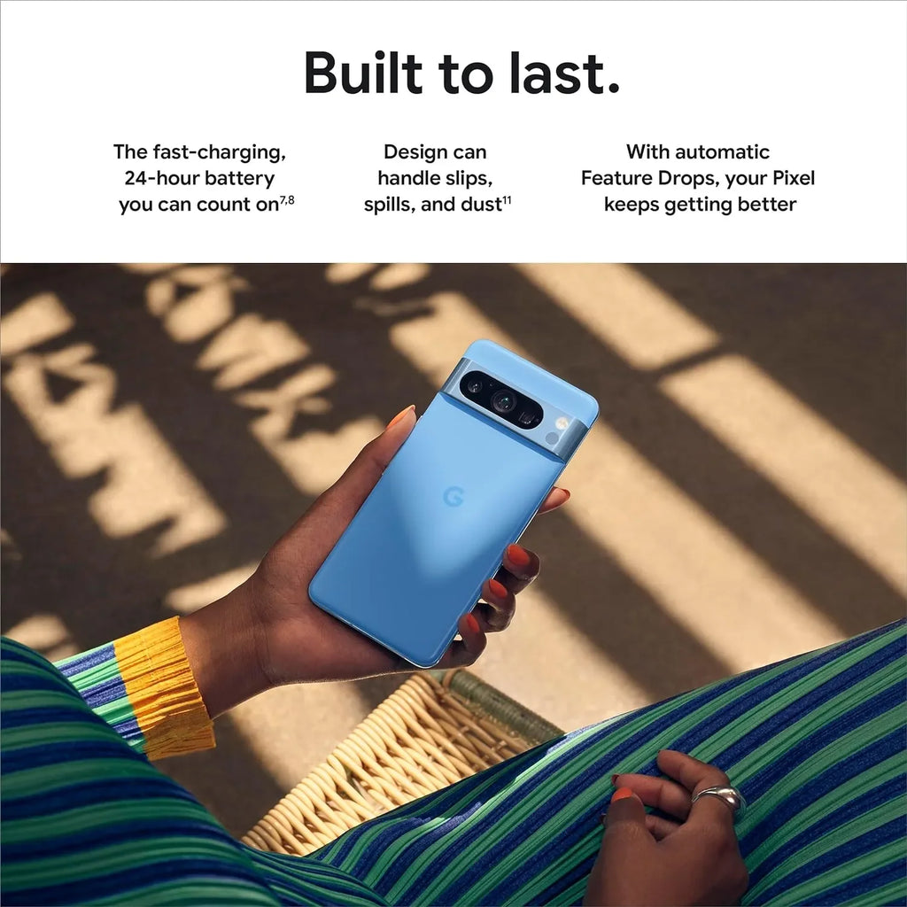 Google Pixel 8 Pro, Google Tensor G3, 6.7, 50 MP and 48 MP, OLED 120Hz, IP68/water resistant, 5050 mAh, 5G