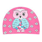 Kids Swim Cap Cartoon Pattern High Elastic Ear Protection Breathable for Pool Swimming Boys Girls Comfort Fit