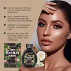 100ML Self Tanning Lotion Deep Moisturizing Non-greasy Improve Healthy Tone Bronzer Wheat Skin Sunless Tanning Cream for Summer