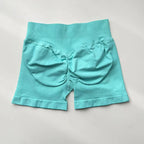 Impact Shorts 4.5" Seamless High Stretch Low Ribbed Band Subtle Glute Contour Shorts Fitness Workout Yoga Gym Shorts