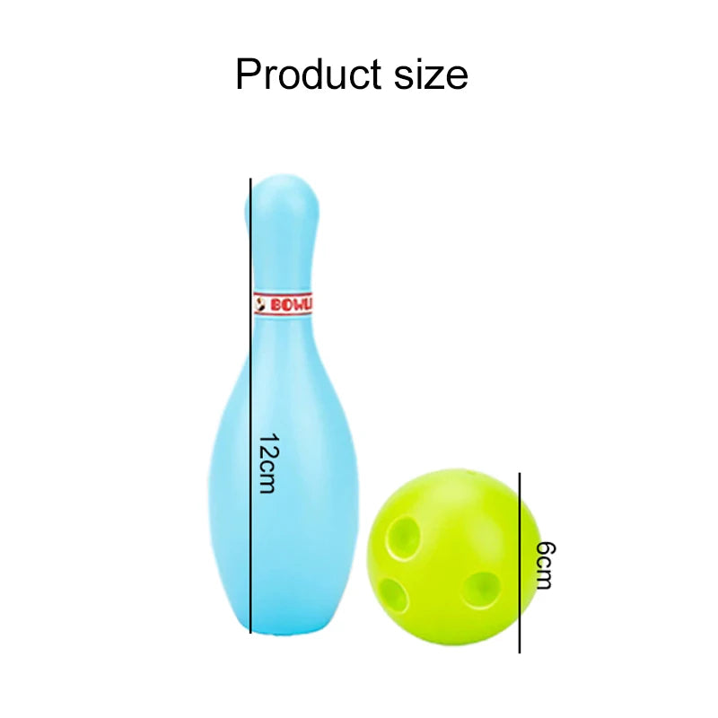 Kids Bowling Set Family Indoor Ball Party Game Sports Toys Balls Pins Bowling Toy Plastic Funny Bowling Set Children Game TMZ