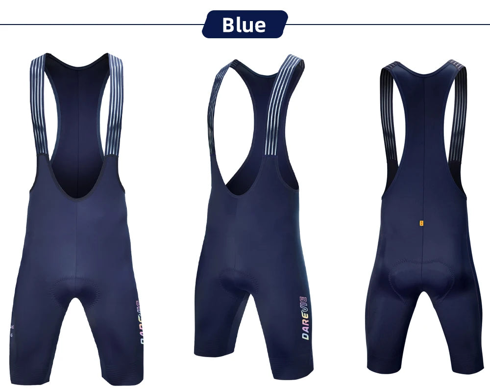 DAREVIE Cycling Bib Shorts Seamless 4.0 Italy ELASTIC-INTERFACE Pad Cycling Shorts Diamond Leg Gripper Men's Bretelelle Shorts