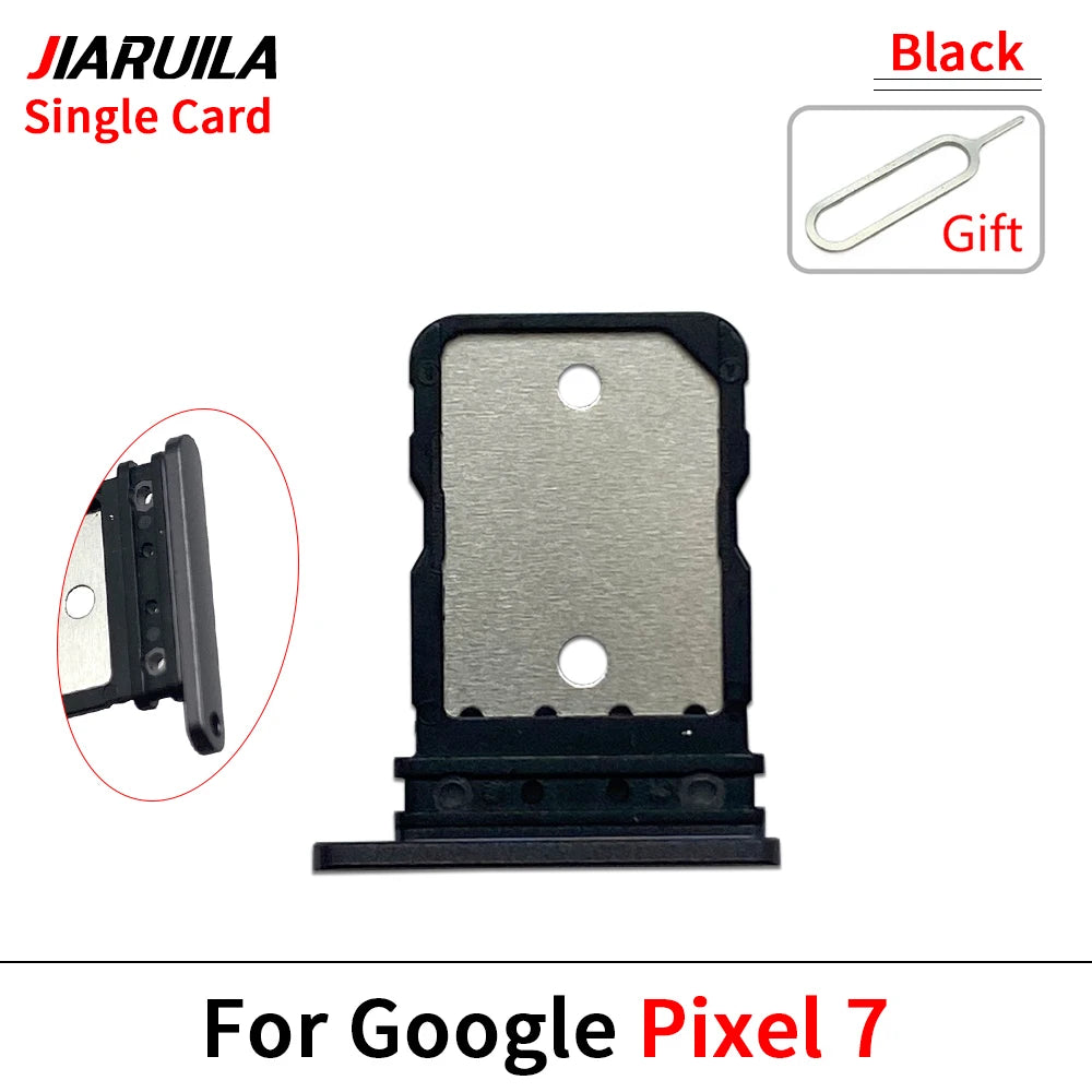 SIM Card Holder For Google Pixel 7 7A 7 Pro SIM Single Card Tray Holder Drawer Phone Holder Adapter Tray Chip Slot Drawer Parts