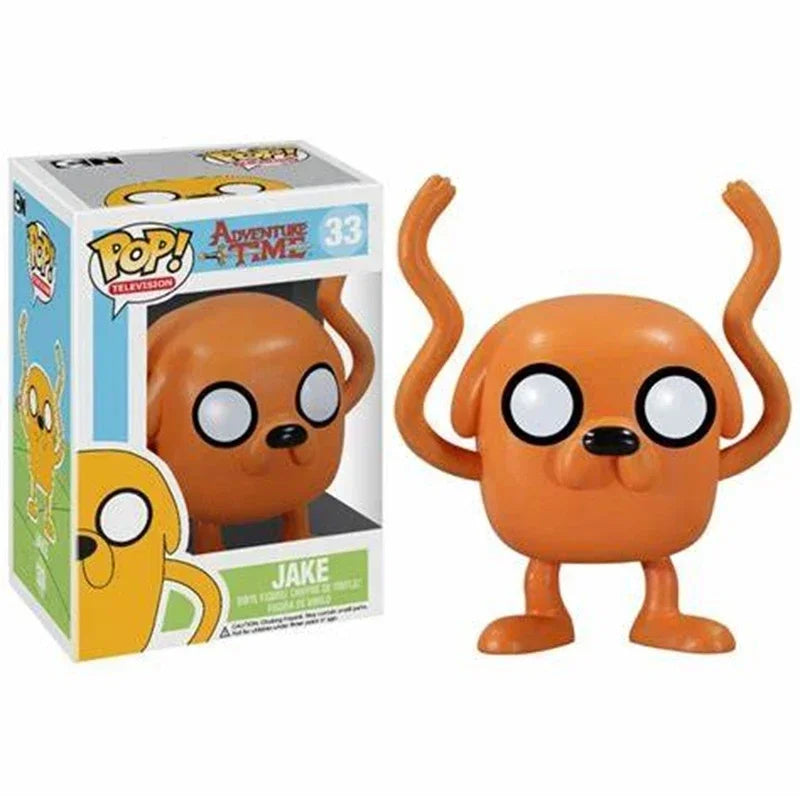 NEWest Arrival FUNKO POP Movie&TV Adventure Time Finn #32 JAKE #33 BMO #52 Vinyl Action Figure Models for Children Toys