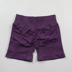 Impact Shorts 4.5" Seamless High Stretch Low Ribbed Band Subtle Glute Contour Shorts Fitness Workout Yoga Gym Shorts