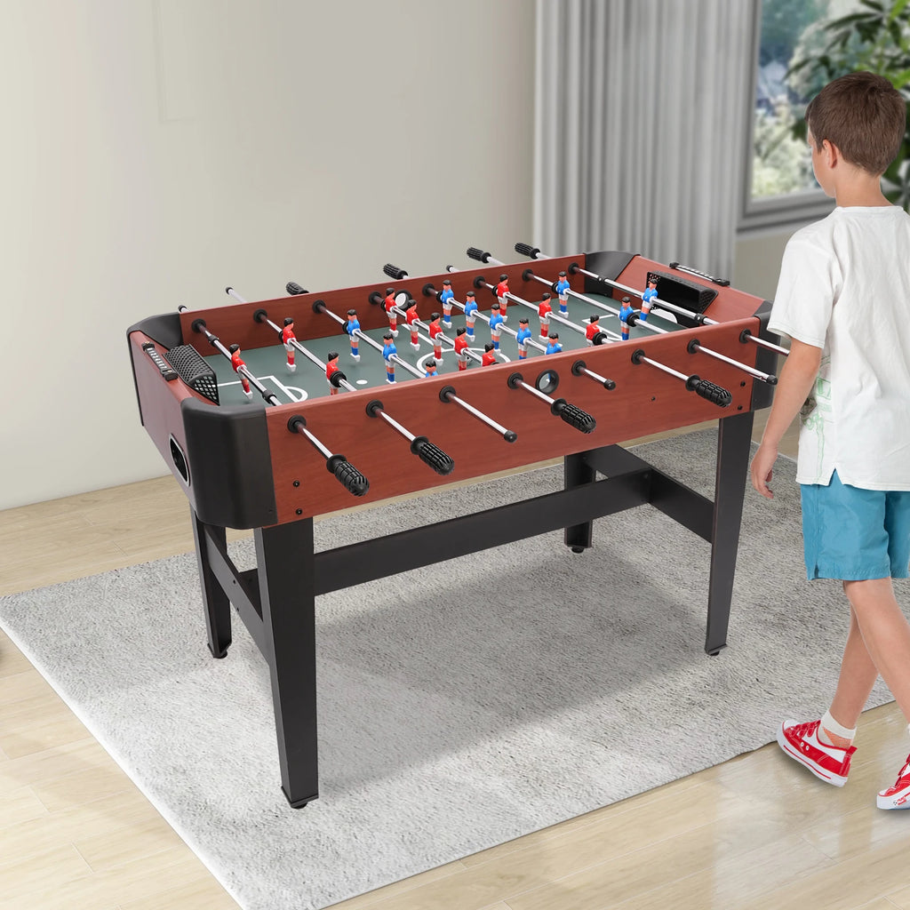 Foosball Table Soccer Table Game 8 Rods Tabletop Football Game 47x24in Indoor Entertainment for Kids Adults Home Game Room