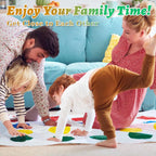 Twister Game Twister Funny Balance Family Party Games with Spinner Floor Play Mat Floor Game Gift for Kids Family Birthday Party