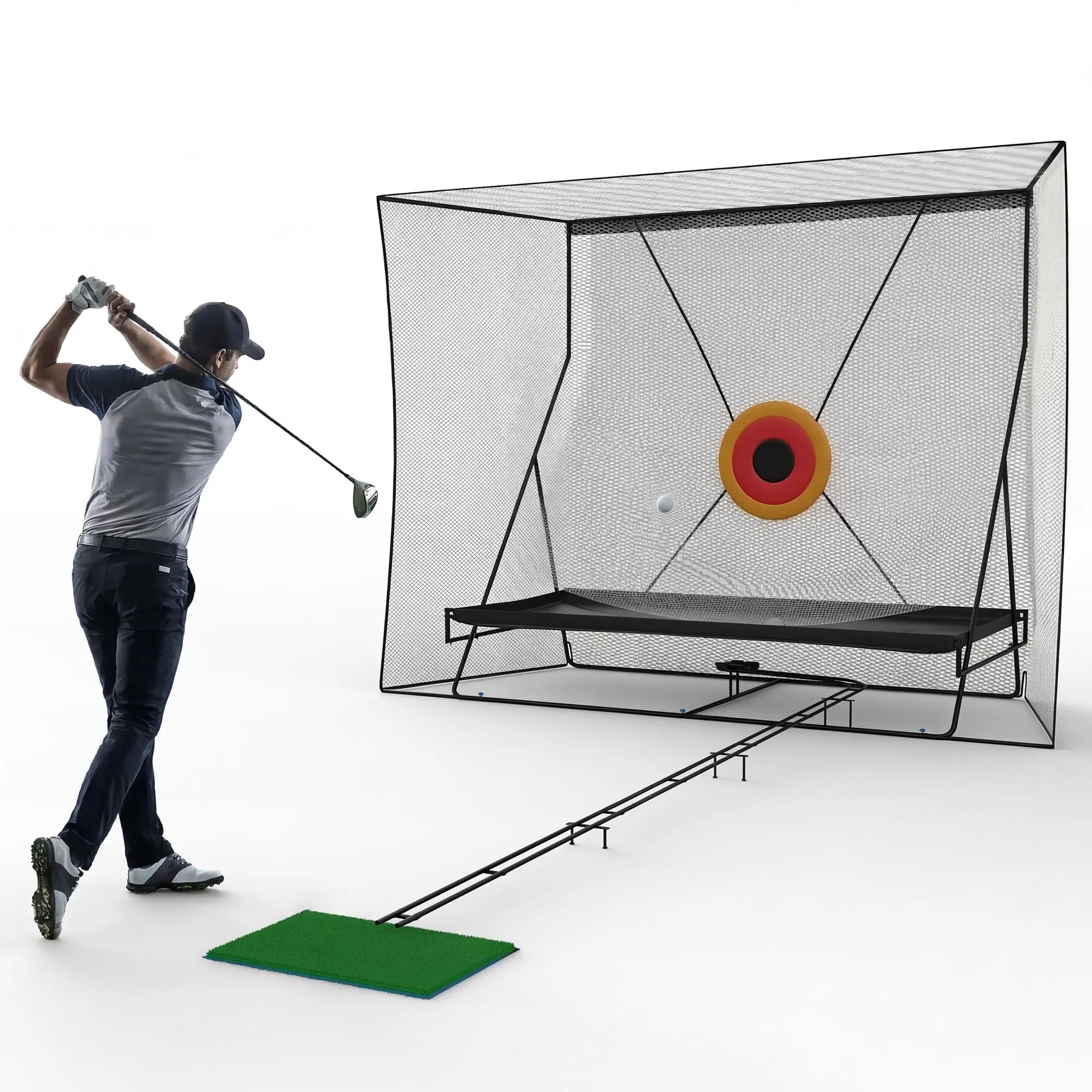 Golf Practice Net with Ball Return and Ball Blanket, Large Golf Training Net for Chipping and Swing with Target, with Carry Bag Secondary image