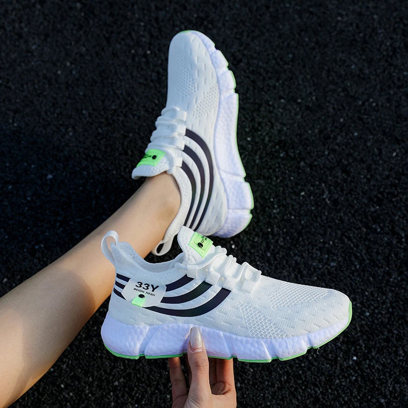 Men Casual Sport Shoes Breathable Lightweight Sneakers Outdoor Mesh Black Running Shoes Athletic Jogging Tenis Walking Shoes