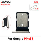 SIM Card Tray Holder For Google Pixel 8 8A 8 Pro Sim Single Card Tray Holder Adapter Chip Drawer Socket Accessories Parts
