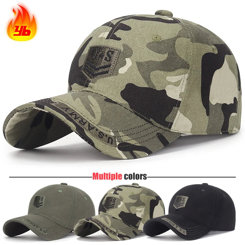 New Spring and Autumn Cotton Soft Top Hat Outdoor Leisure All-Match Sun Visor Baseball Cap Camouflage Duckbill Cap Main image