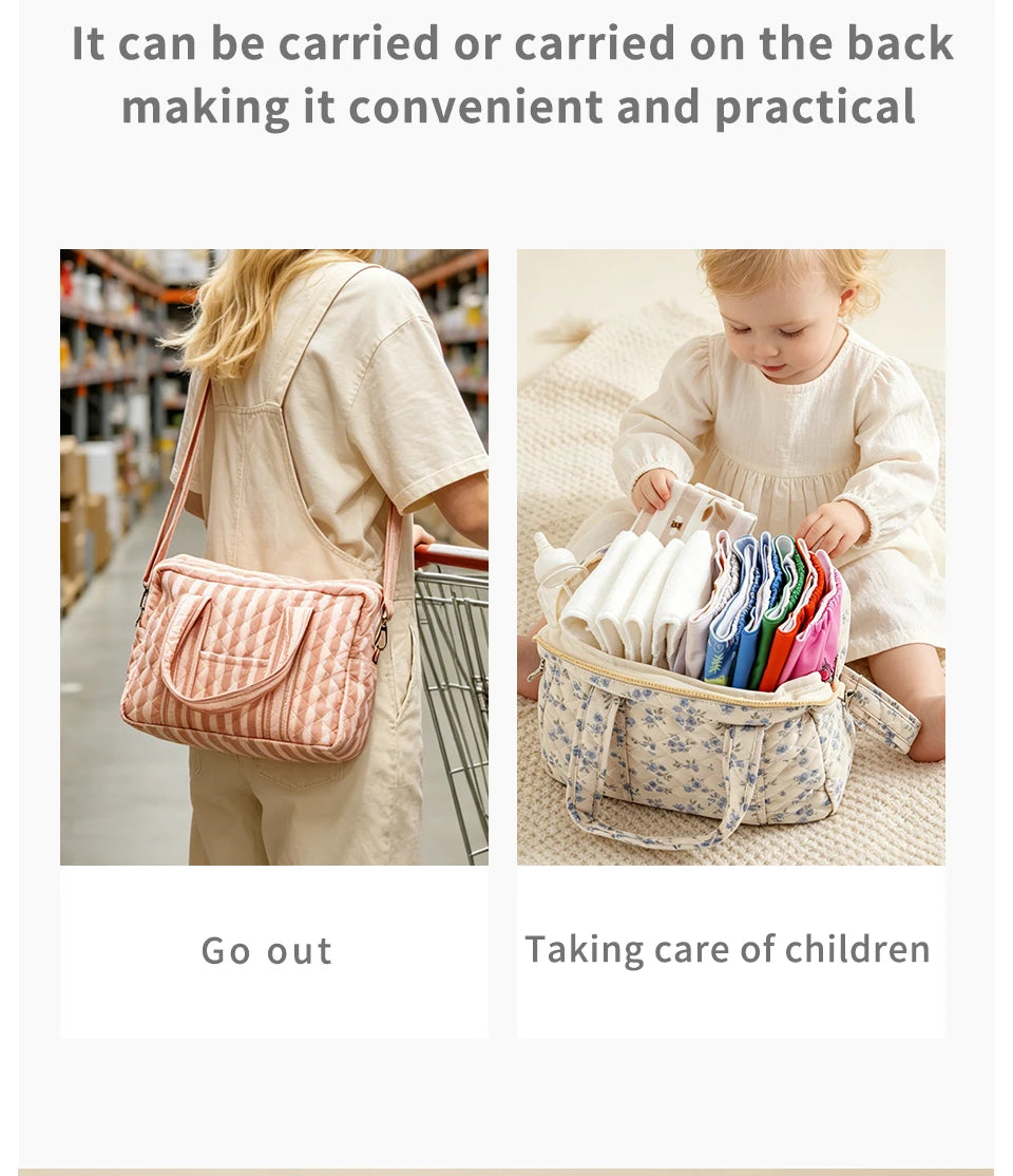 Elinfant 1 PC Baby Diaper Bag Mommy Maternity Packs Baby Stuff Nappy Bags for Mom Mummy Handbags Strollers Mother Kids