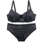 DaiNaFang New Sexy Bras Set Push Up Underwear For Women Adjustable Breathable Design Sweat Absorbing Upper Tray BC Cup Lingerie