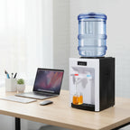 Electric Table Drinking Water Dispenser, Drinking Fountain, Office Cooler Home Hot/Cold Beverage Machine for 4.5-18.9L Buckets