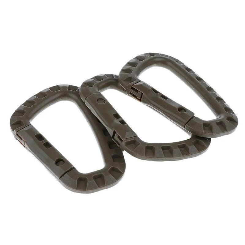 Tactical Carabiner Carabina Karabiner Clip Plastic Cadet Hiking Camping