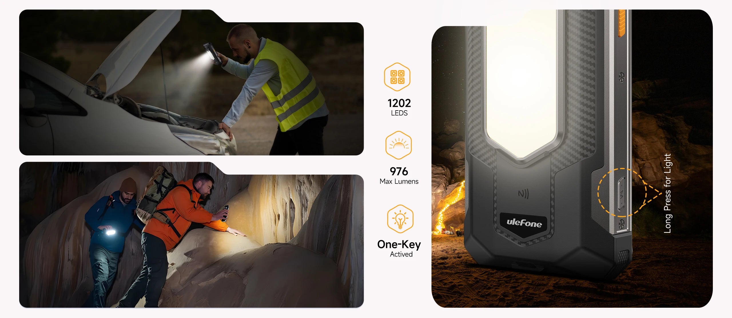 Ulefone RugKing 5 Pro 20000mAh Rugged Phone Android 16 16GB+256GB IP68/IP69K Waterproof Smartphone 6.78 FHD+ Night Camera 4G