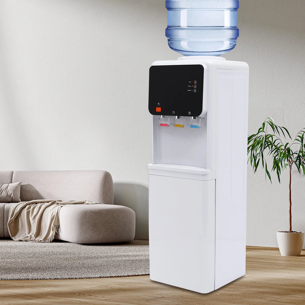 Hot&Cold Water Dispenser 500W Fast Heating 75W Cooling ABS Stainless Steel Home Office Electric Water Cooler with Child Lock