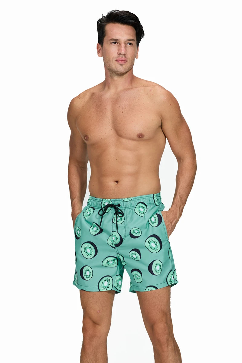 Escatch Brand Summer Mens Shorts Fashion Polyester Quick Dry Board Shorts Male Sport Gym Swimsuit Surf Swim Trunks For Man