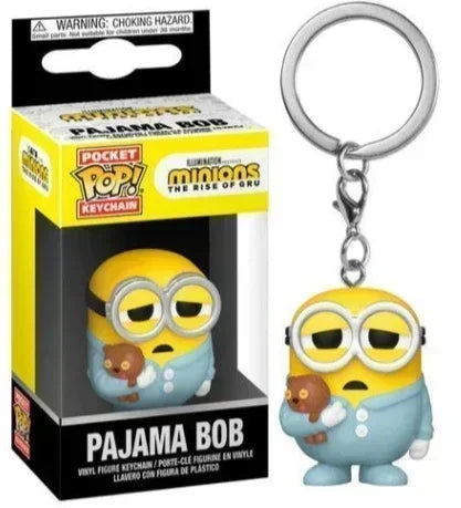 Funko Pop New Despicable Minions Me OTTO STUART KEVIN CARL Pajama Bob Agnes Pocket  Keychain Kids Toys