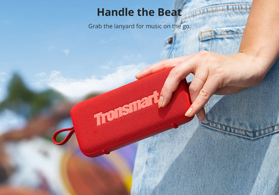Tronsmart Trip 2 Speaker Portable Bluetoth Speaker with Enhanced Bass, IPX7 Waterproof, 20H Playtime,for Camping, Hiking & Outdoor