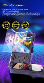 Portable Game Console R36S Plus, 64-Bit Linux System, 4.0 Inch IPS Screen, Handheld Pocket Video Game Player with RK3326 Chip