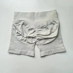 Impact Shorts 4.5" Seamless High Stretch Low Ribbed Band Subtle Glute Contour Shorts Fitness Workout Yoga Gym Shorts