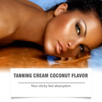 Coconut Tanning Intensive Moisturizing Body Cream Gentle Formula Sun-Free Natural Tan Enhances Color Development Non-Greasy