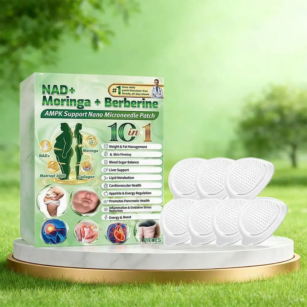 1-5X 10-in-1 Berberine x NAD+ Weight Management Assistance Patch Easy To Use Body Weight Loss Sticker Body Care Patch
