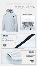 Men Double Zipper Sport Fitness Running Set Women Double Zipper Running Fitness Weight Loss Sweating Sweating Easy Lose Fat Set