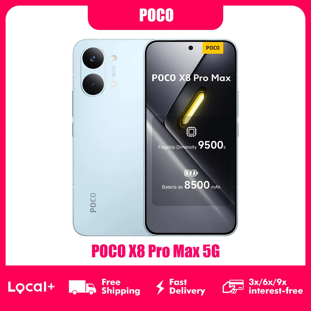 POCO X8 Pro MAX 5G 12GB 256GB 512GB NFC Smartphone Dimensity 9500s 8500mAh  50MP OIS Camera Main image
