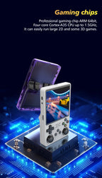 Portable Game Console R36S Plus, 64-Bit Linux System, 4.0 Inch IPS Screen, Handheld Pocket Video Game Player with RK3326 Chip