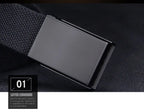 1/2pcs Canvas Nylon Belt Men Black Automatic Buckle Unisex Women Large Big Size Jeans Belts Plus LONG Extra Size 160 150 140cm