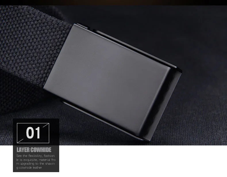 1/2pcs Canvas Nylon Belt Men Black Automatic Buckle Unisex Women Large Big Size Jeans Belts Plus LONG Extra Size 160 150 140cm