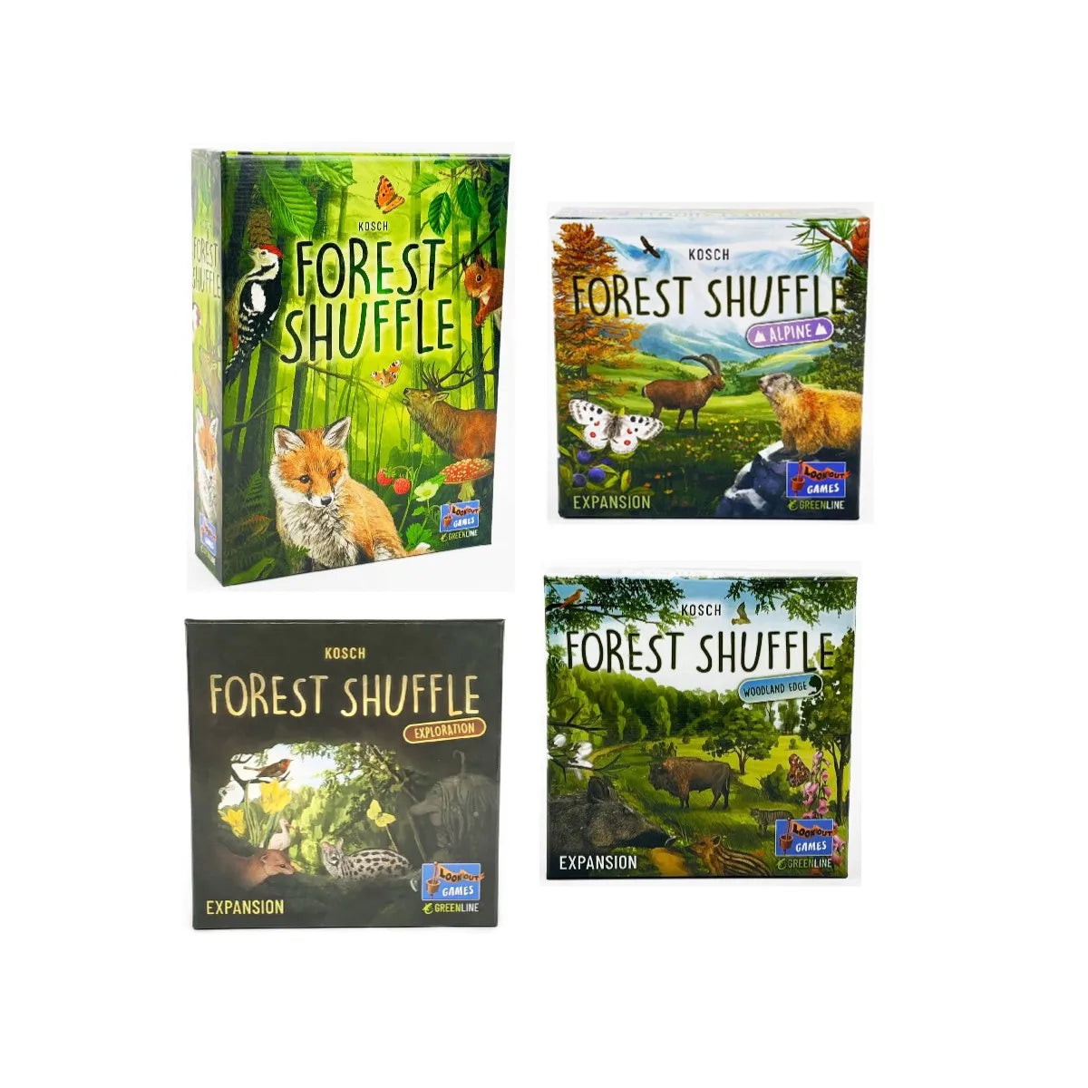 Forest Shuffle Card Game - Clever Strategy Game Fun Family Game for Kids and Adults - Woodland Edge、ALPINE、Expansion Game Main image