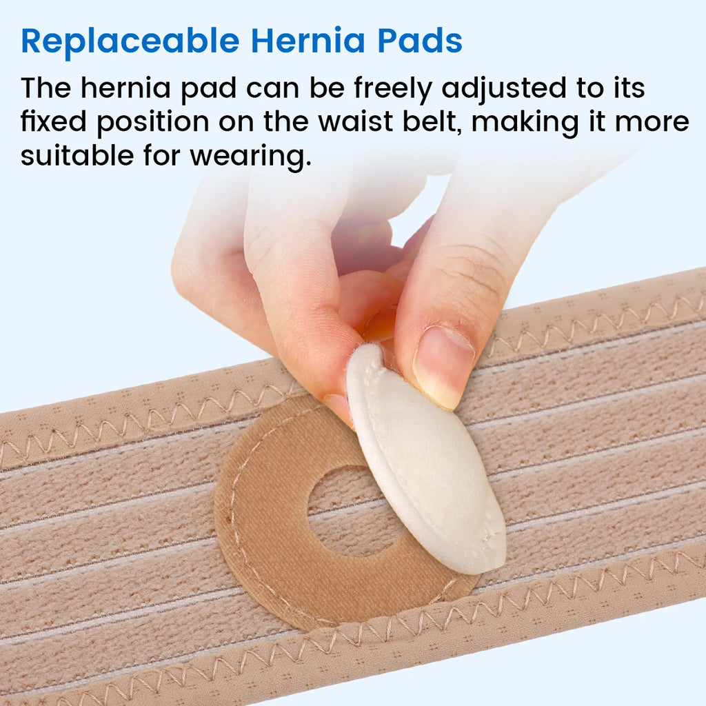 VELPEAU Baby Umbilical Hernia Belt, Newborn Belly Button Navel Band with 3 Compression Pads, Abdominal Binder Support for Infant
