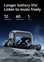 Touch Screen Bluetooth Headphones 144 Languages Real-time Translation Headphones Wireless Open Ear Clips Sports Gaming Earphone