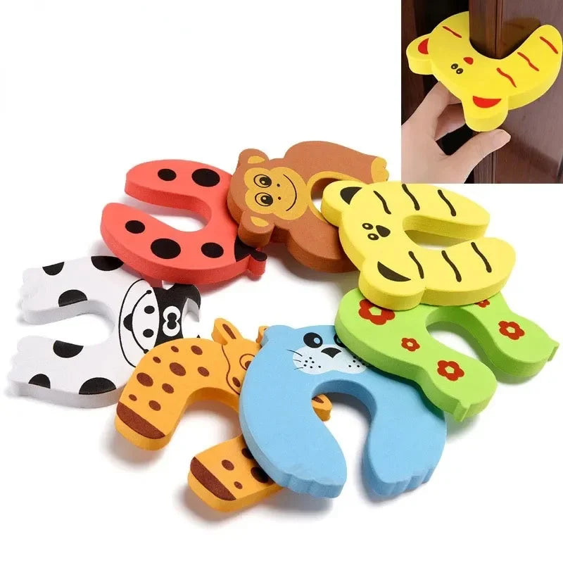 1PC Protection Baby Safety Cute Animal Security Door Stopper Furniture Baby Card Lock Newborn Care Children Kid Finger Protector