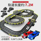 Electric Remote Control Slot Car Track Large 2-Player Competitive Dual Mode Remote Adjustable Splicing Kids Adults Gift Toy Set