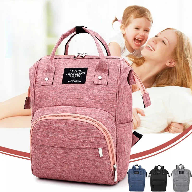 Nappy Backpack Diaper Bag Mummy Large Capacity Bags Mom Baby Multi-Function Waterproof Outdoor Travel Diaper Bags for Baby Care Main image